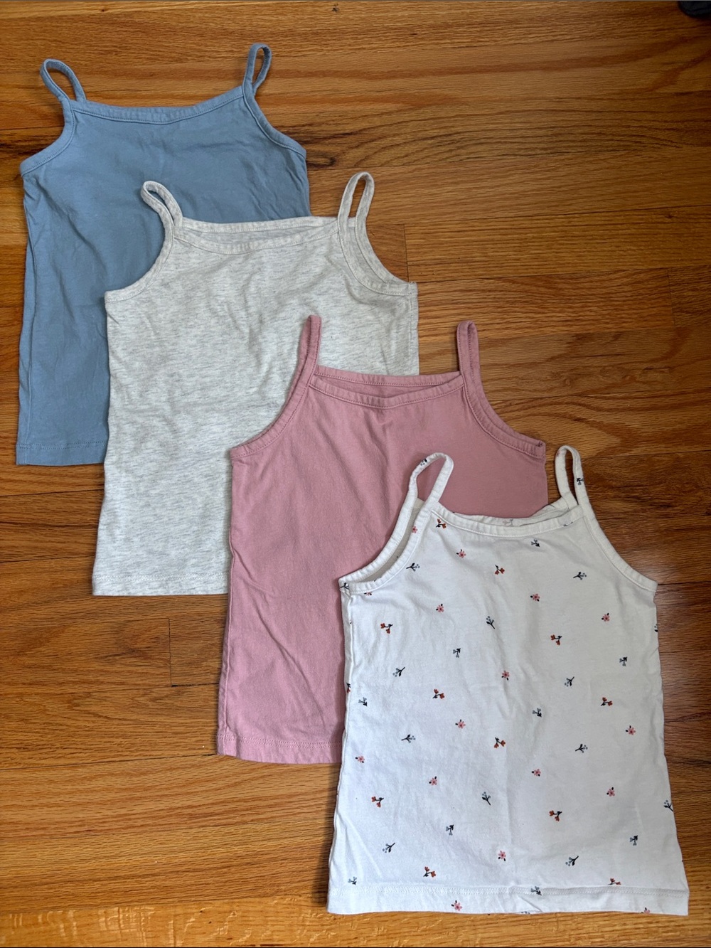 Carter’s Simple Joys lot of 4 girls camisole tank tops
